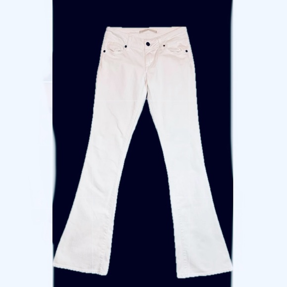 Vince Denim - Vince White Tall Skinny Flare Leg Jeans Sz 24 x 36”Inseam